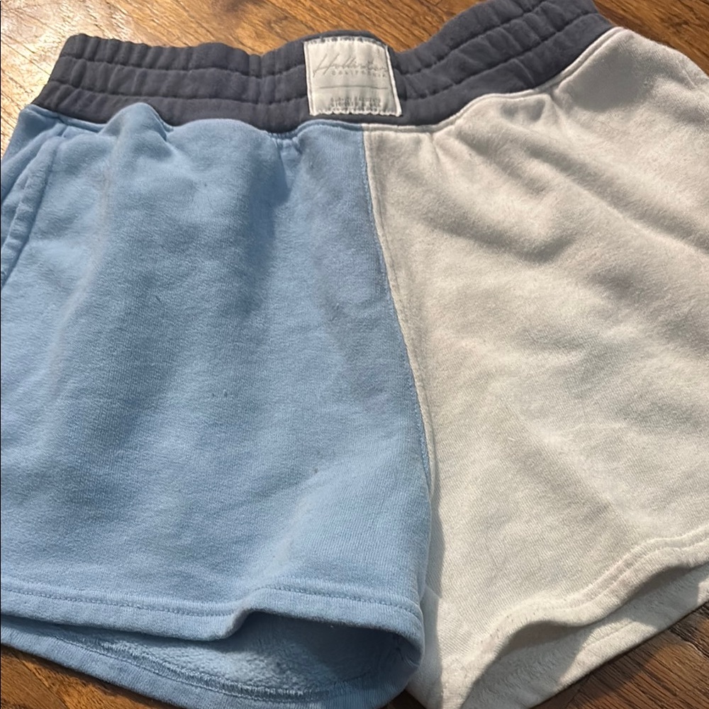 Hollister Blue and White Casual Shorts